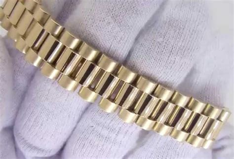 real vs fake rolex presidential bracelet